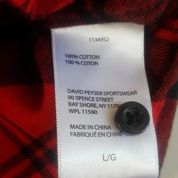 Weatherproof Buffalo check Sz L Red/ Black - Picture 4 of 9